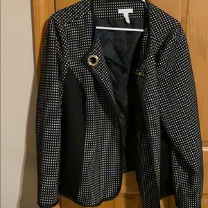 Charter Oak NWT black polka dot blazer